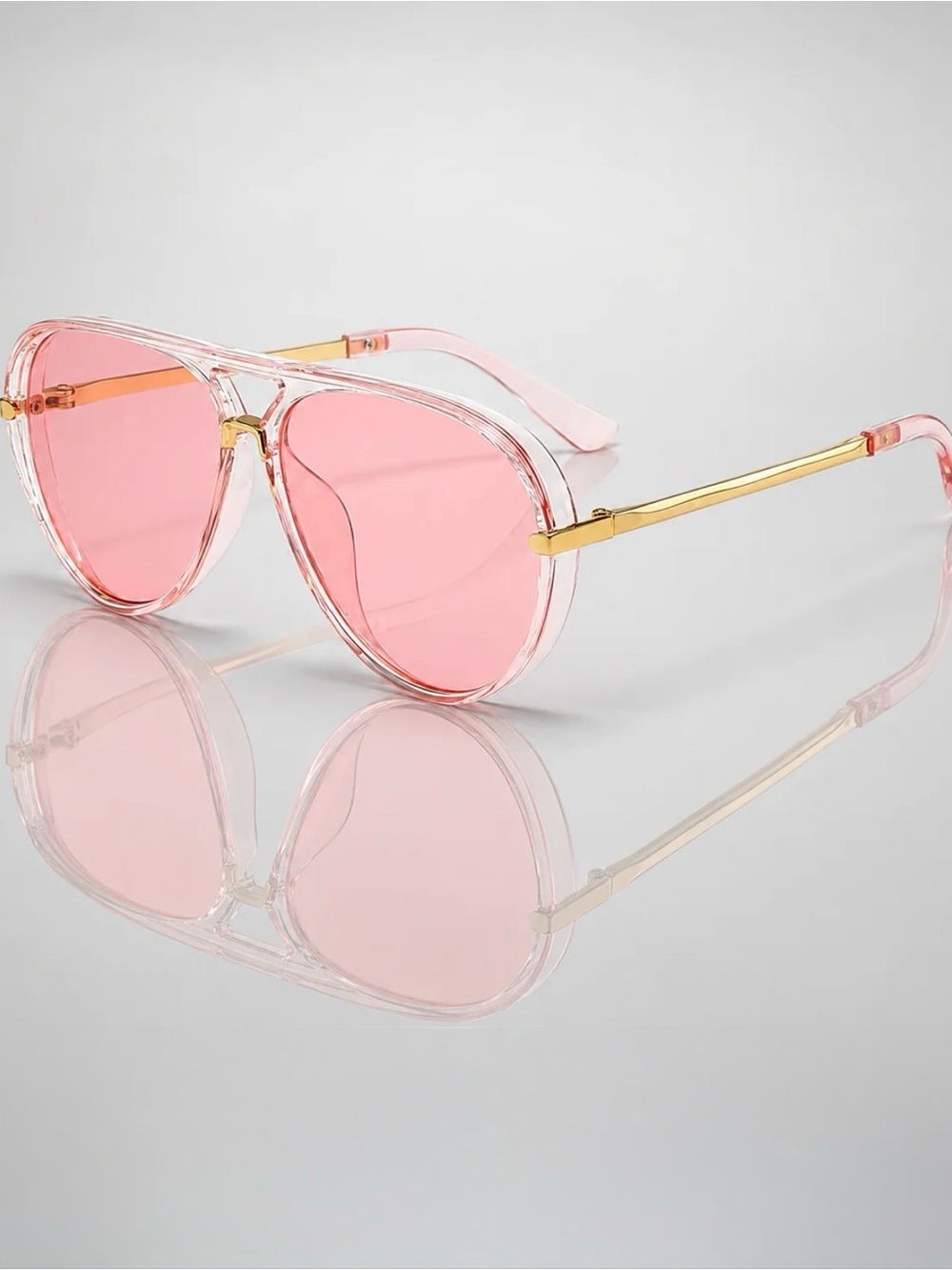 Pink Aviator Sunglasses